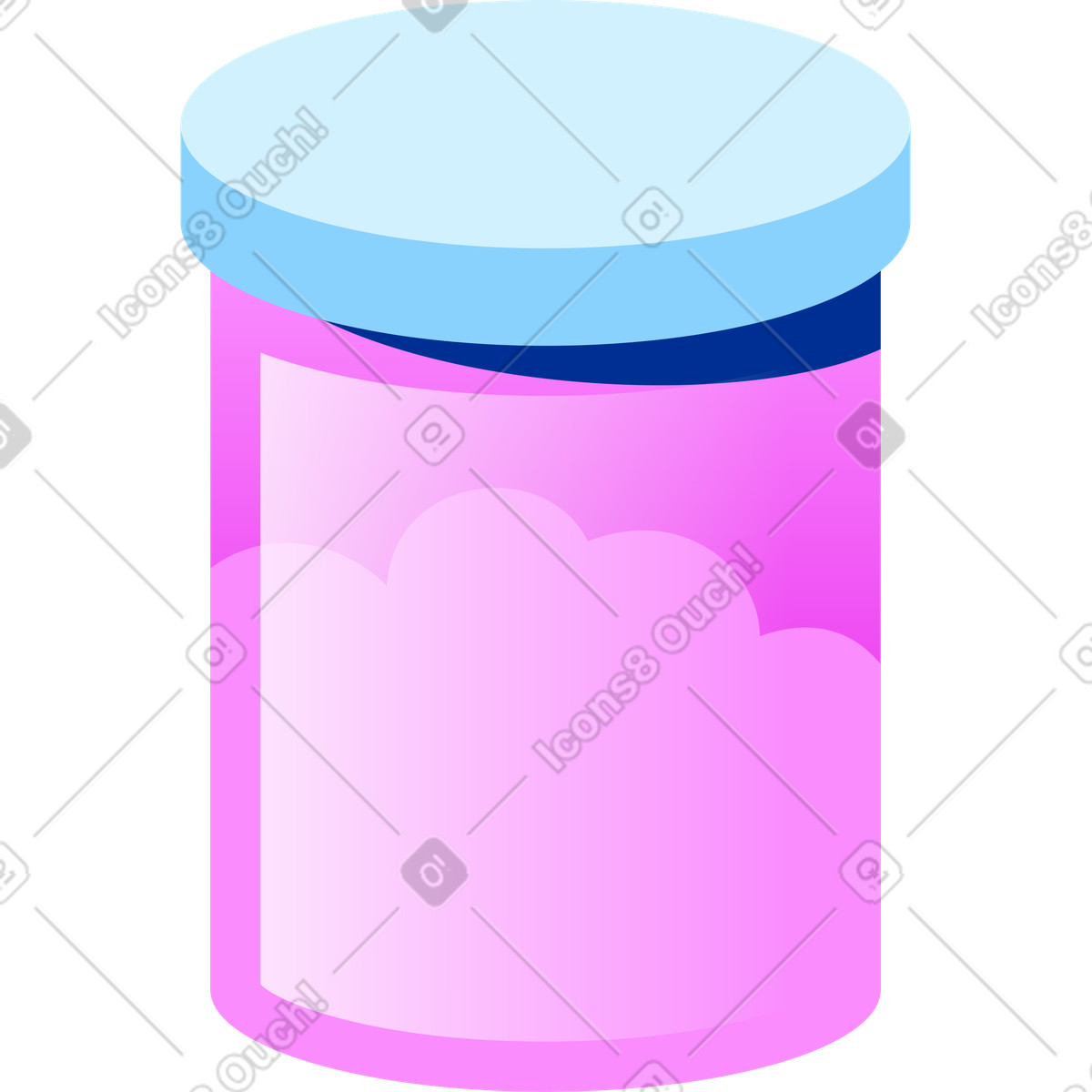 Meds tube-Illustration im Glossy-Stil als Download in PNG, SVG