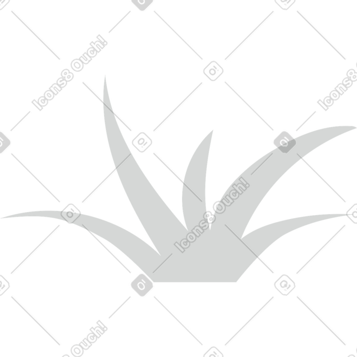 下载 Clip 风格的 草 插画，支持 PNG、SVG 格式