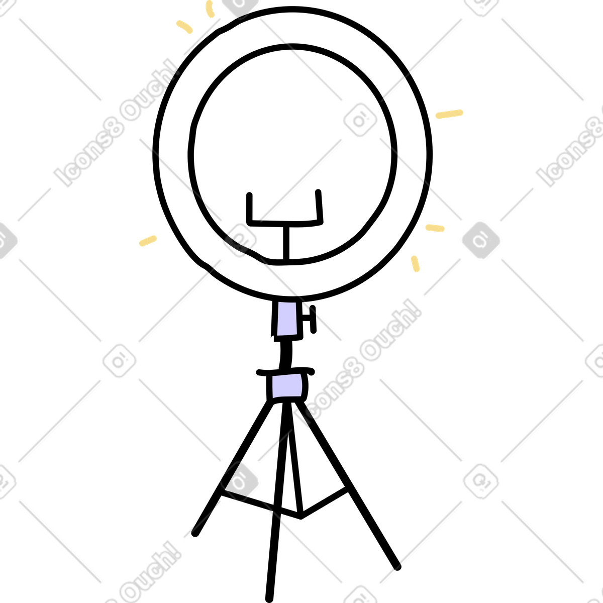 Illustration Anneau lumineux dans le style Notes à télécharger aux formats PNG, SVG