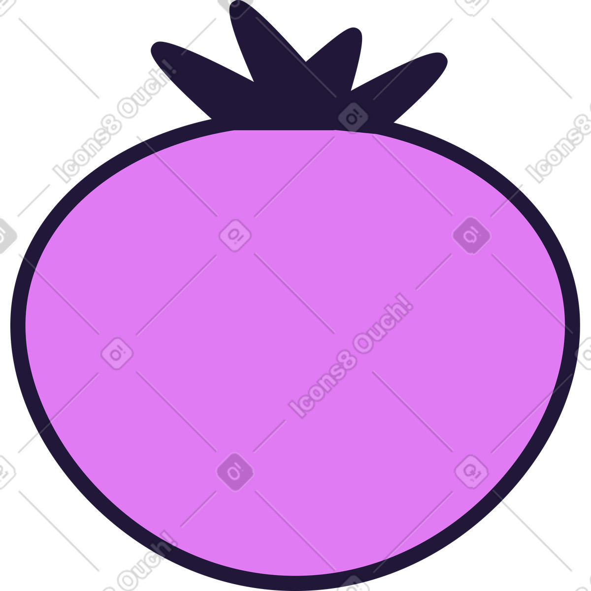 Ilustración Tomato en estilo Conifer a descargar en PNG y SVG