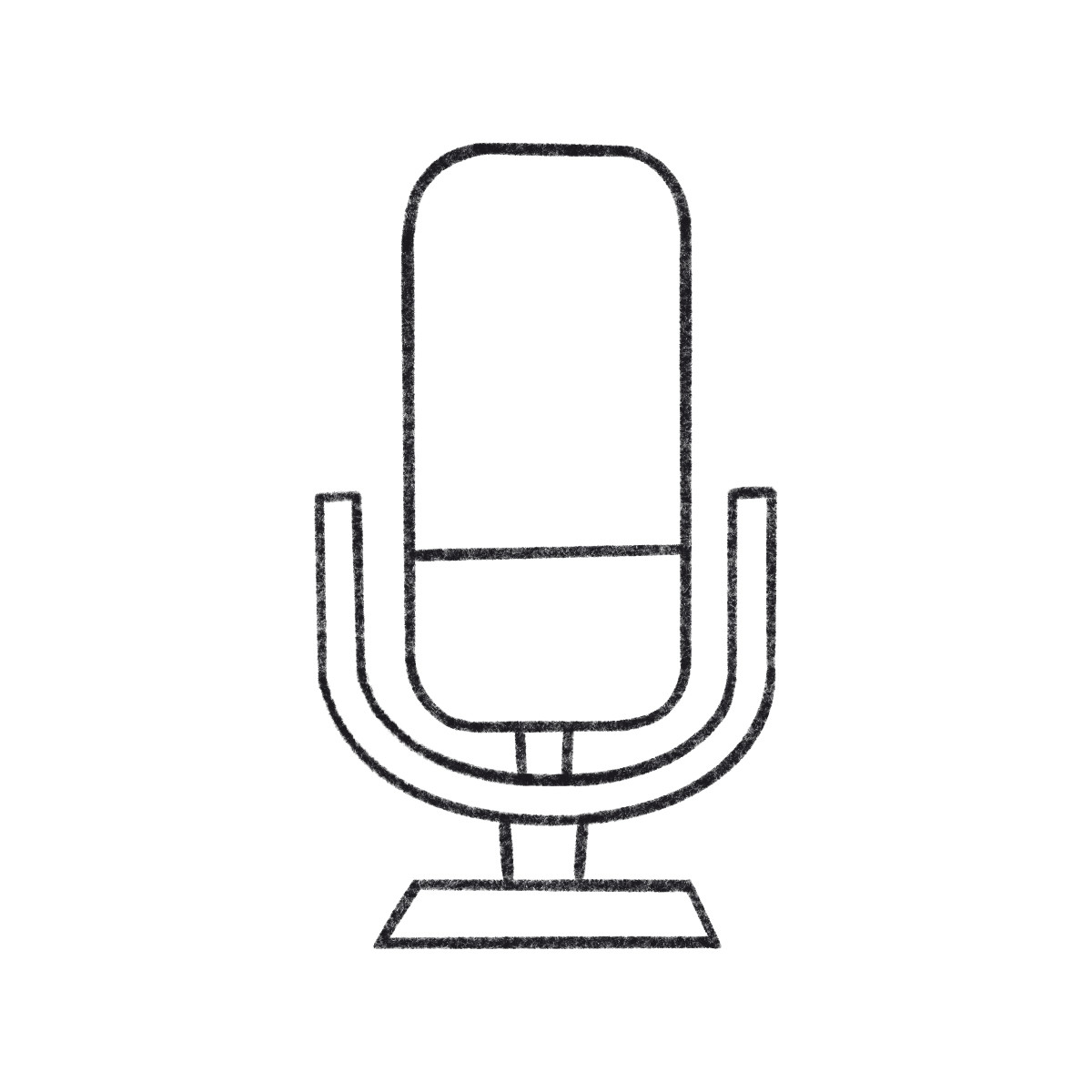 Ilustração de Microfone mesa em no estilo Bonbon Line para baixar em PNG, SVG