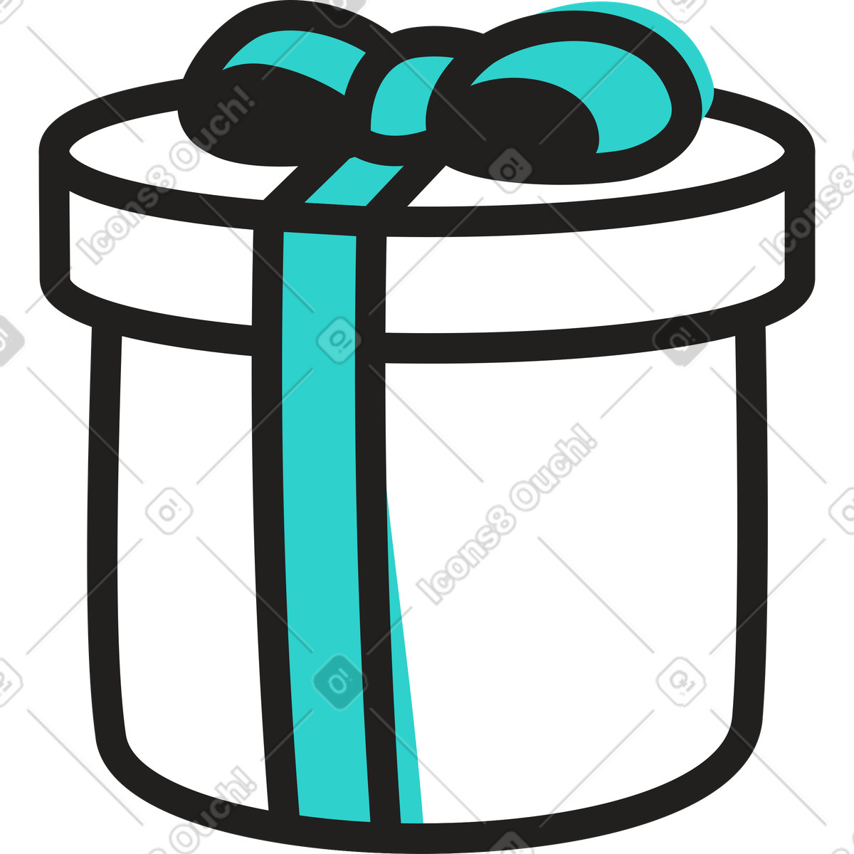 Ilustración Regalo en estilo Little a descargar en PNG y SVG