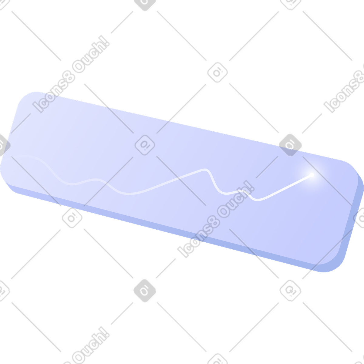 Frame with growing graph illustration in Quantum style download in PNG, SVG