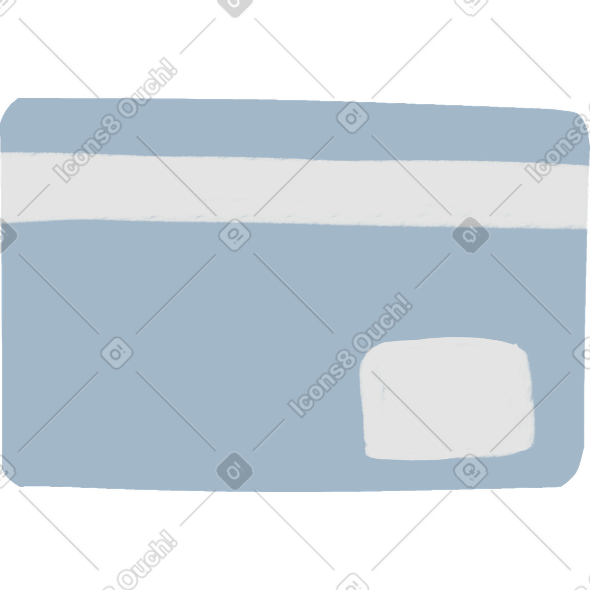 下载 Lumiere 风格的 Blue bank card 插画，支持 PNG、SVG 格式