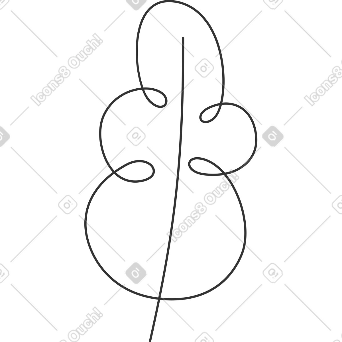 Иллюстрация Лист в стиле Crayon — скачать в форматах PNG, SVG