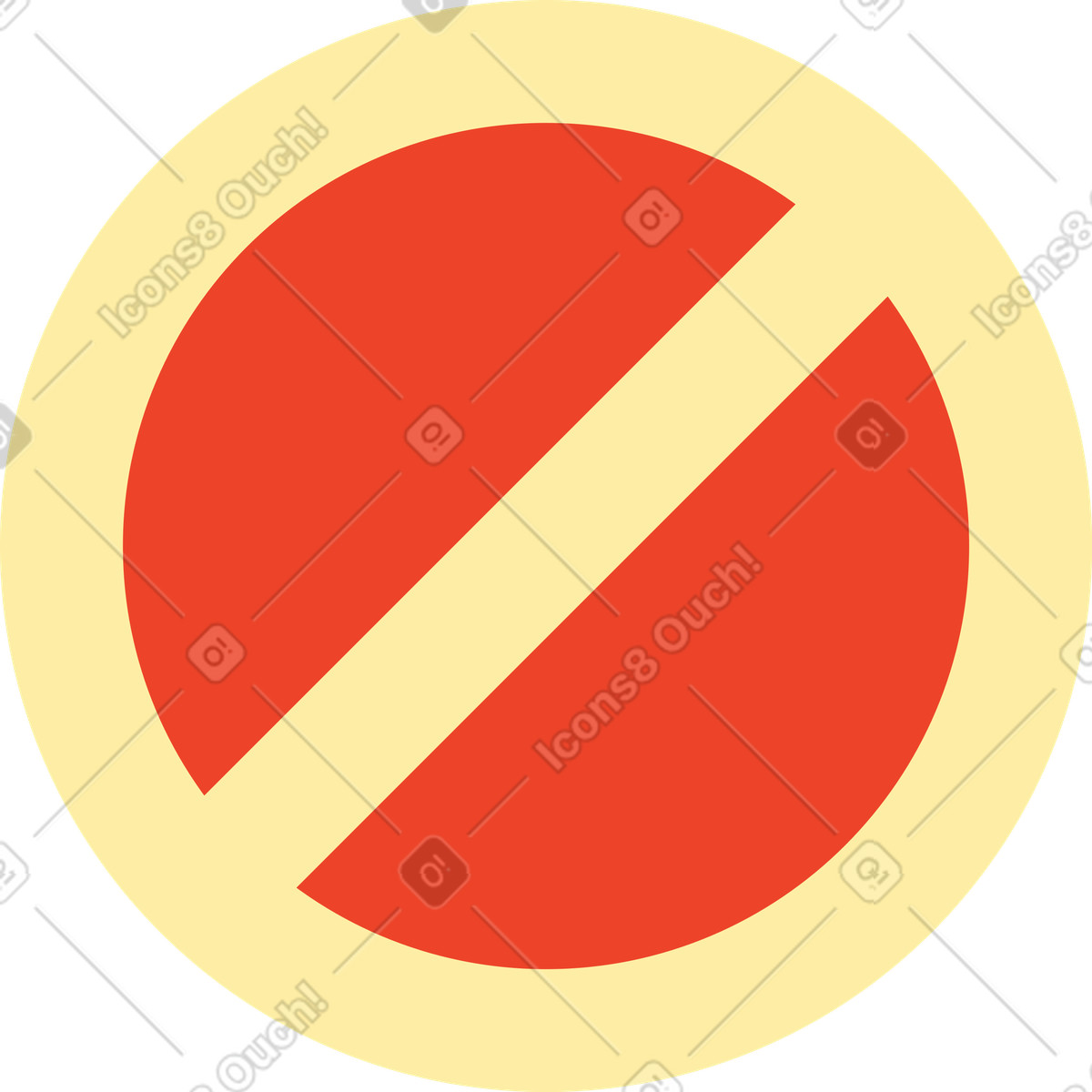 Segnale di stop illustrazione in stile Polar scarica in PNG, SVG
