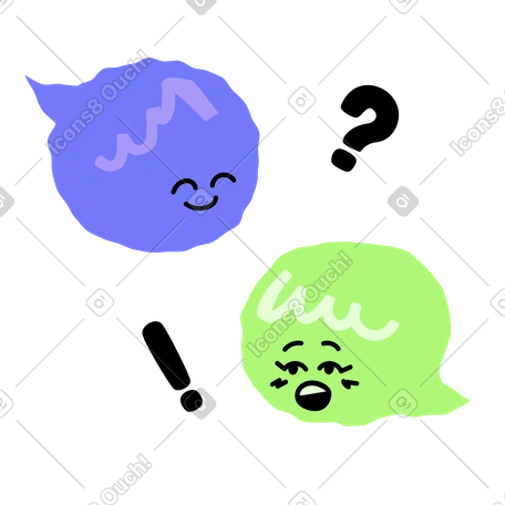 对话泡泡里的人物正在互相喋喋不休 PNG, SVG