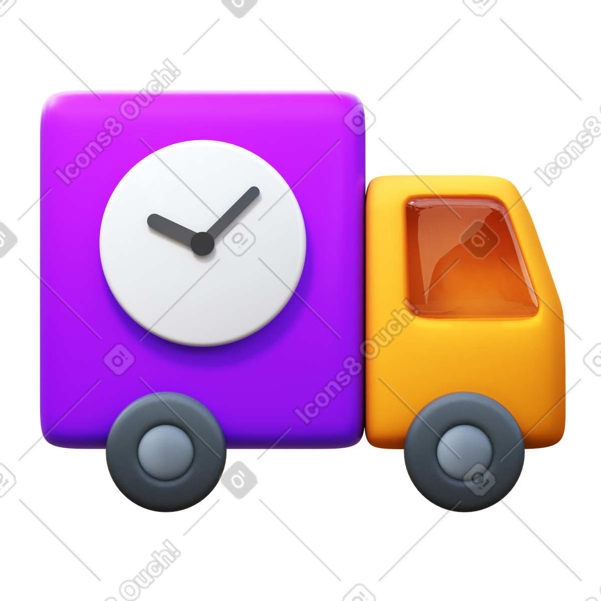 Delivery illustrazione in stile 3D Fluency scarica in PNG, SVG