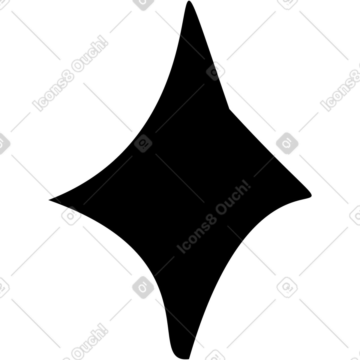 Stella scintilla nera illustrazione in stile Marks scarica in PNG, SVG