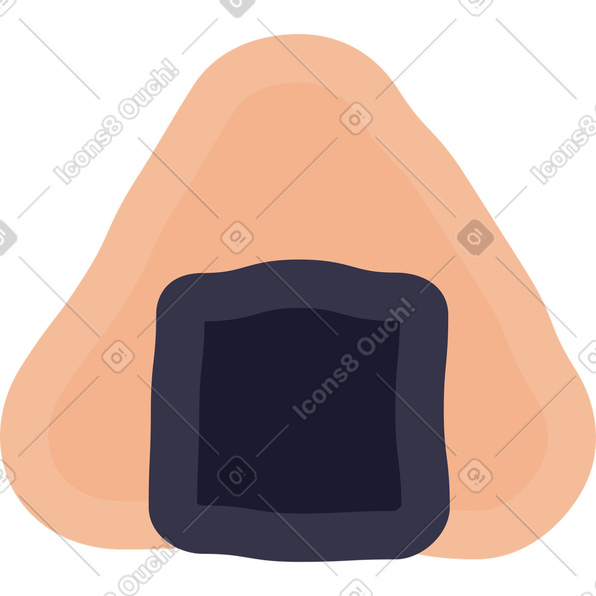 Illustration Sushi dans le style Stripy à télécharger aux formats PNG, SVG