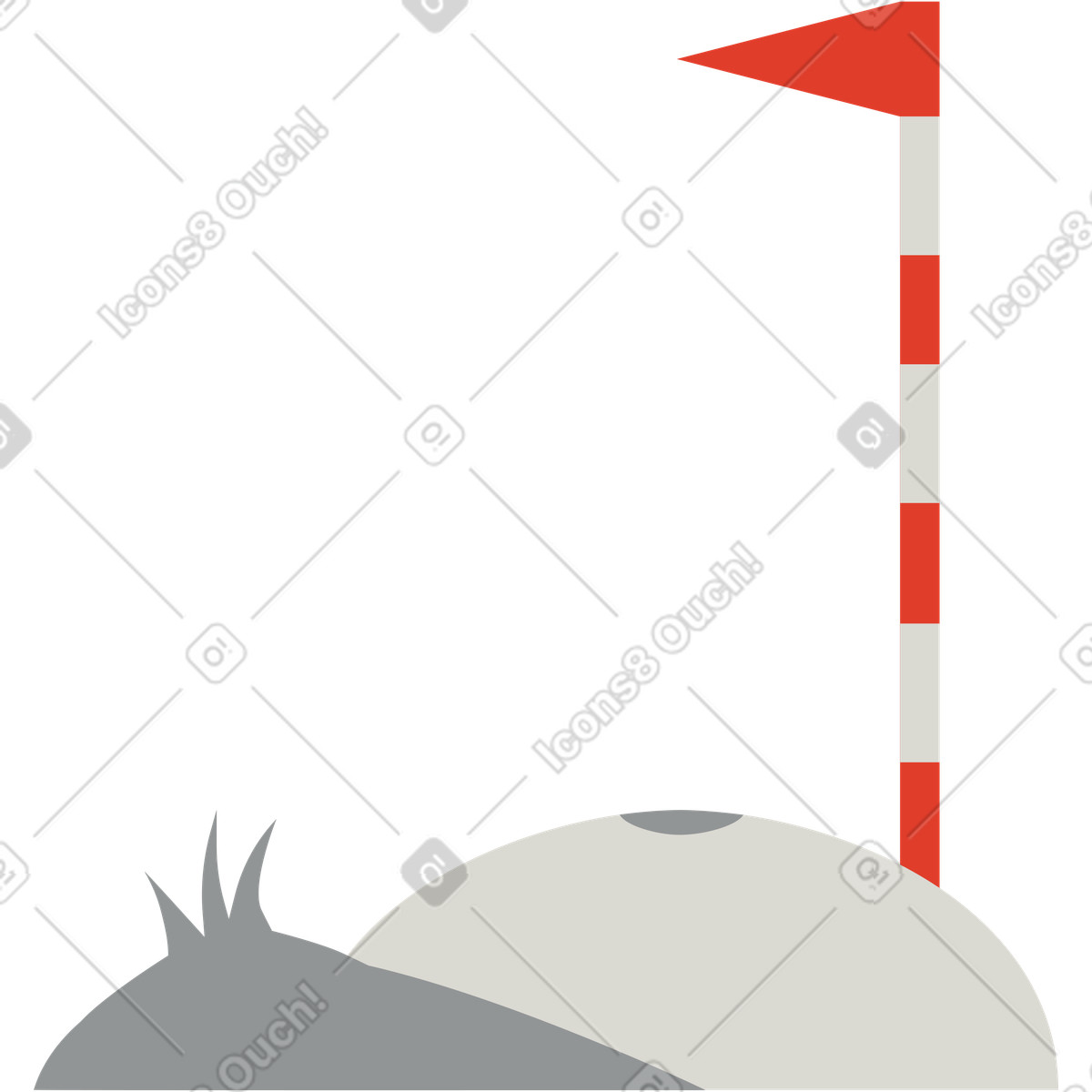 Ilustração de Buraco golfe em no estilo Burgundy para baixar em PNG, SVG
