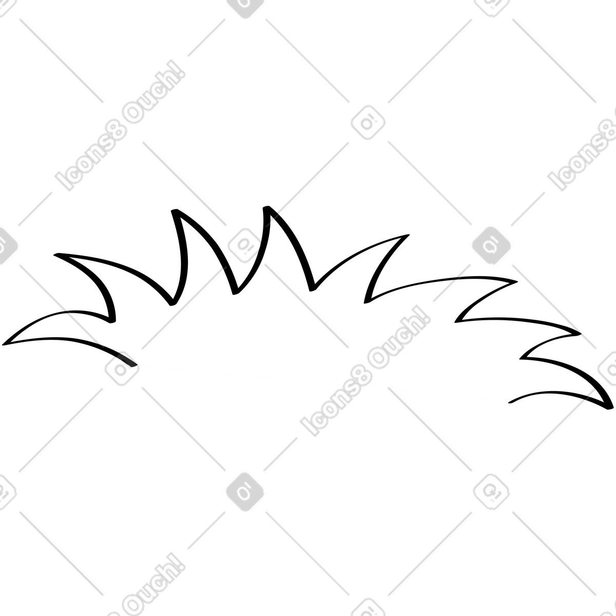 Erba illustrazione in stile Looney scarica in PNG, SVG