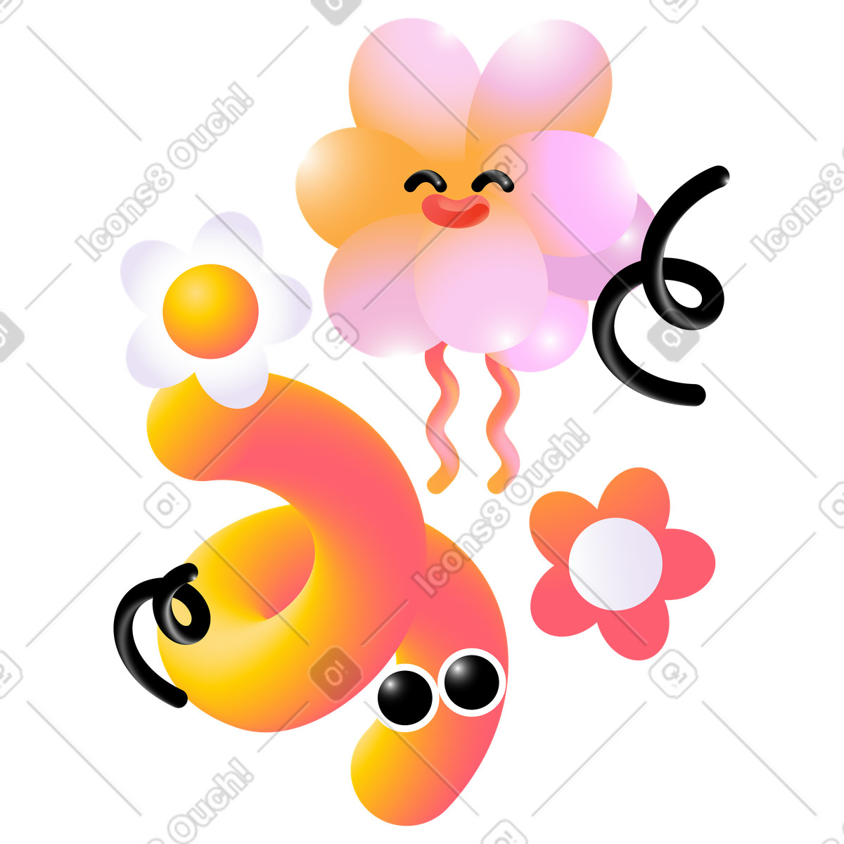 Ilustração de Emoções e saúde mental em PNG e SVG