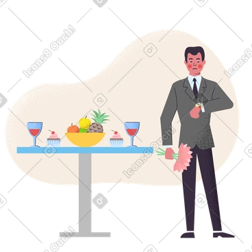 Waiting for a date PNG, SVG