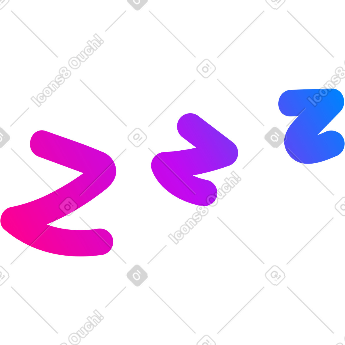 Dormire z illustrazione in stile Vibrant scarica in PNG, SVG