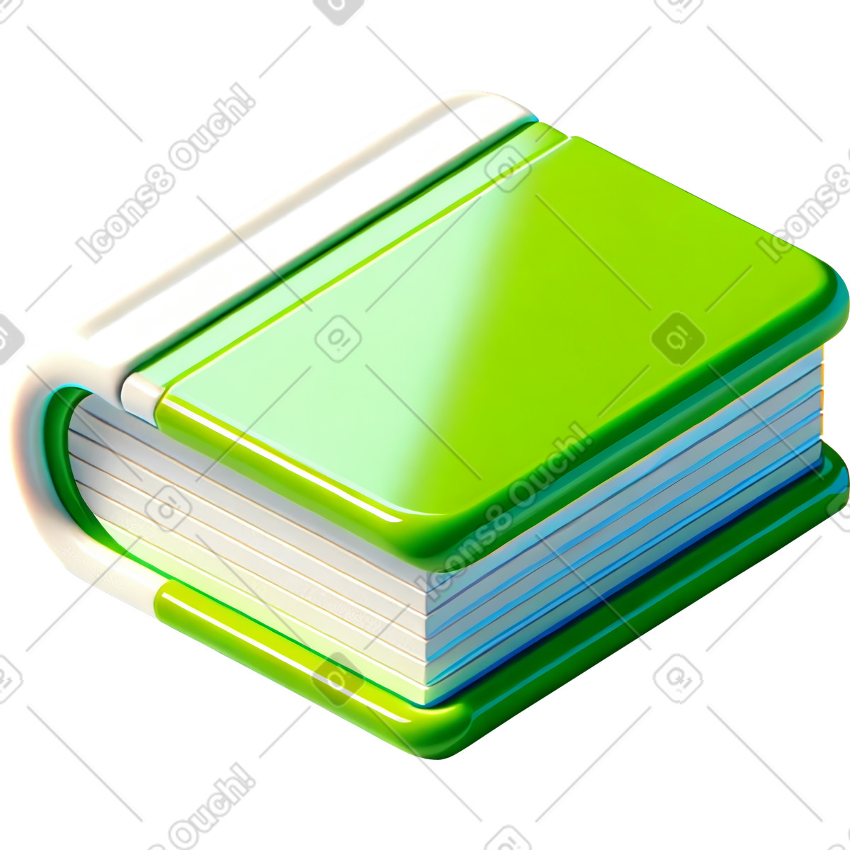 Ilustración Libro en estilo 3D Mini a descargar en PNG y SVG