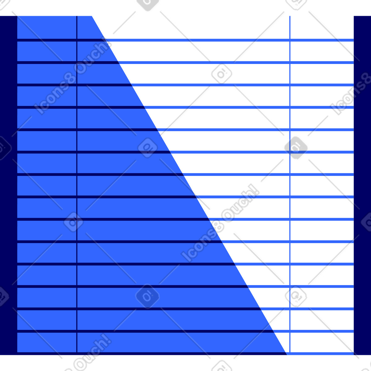下载 Lounge 风格的 窗户上的百叶窗 插画，支持 PNG、SVG 格式