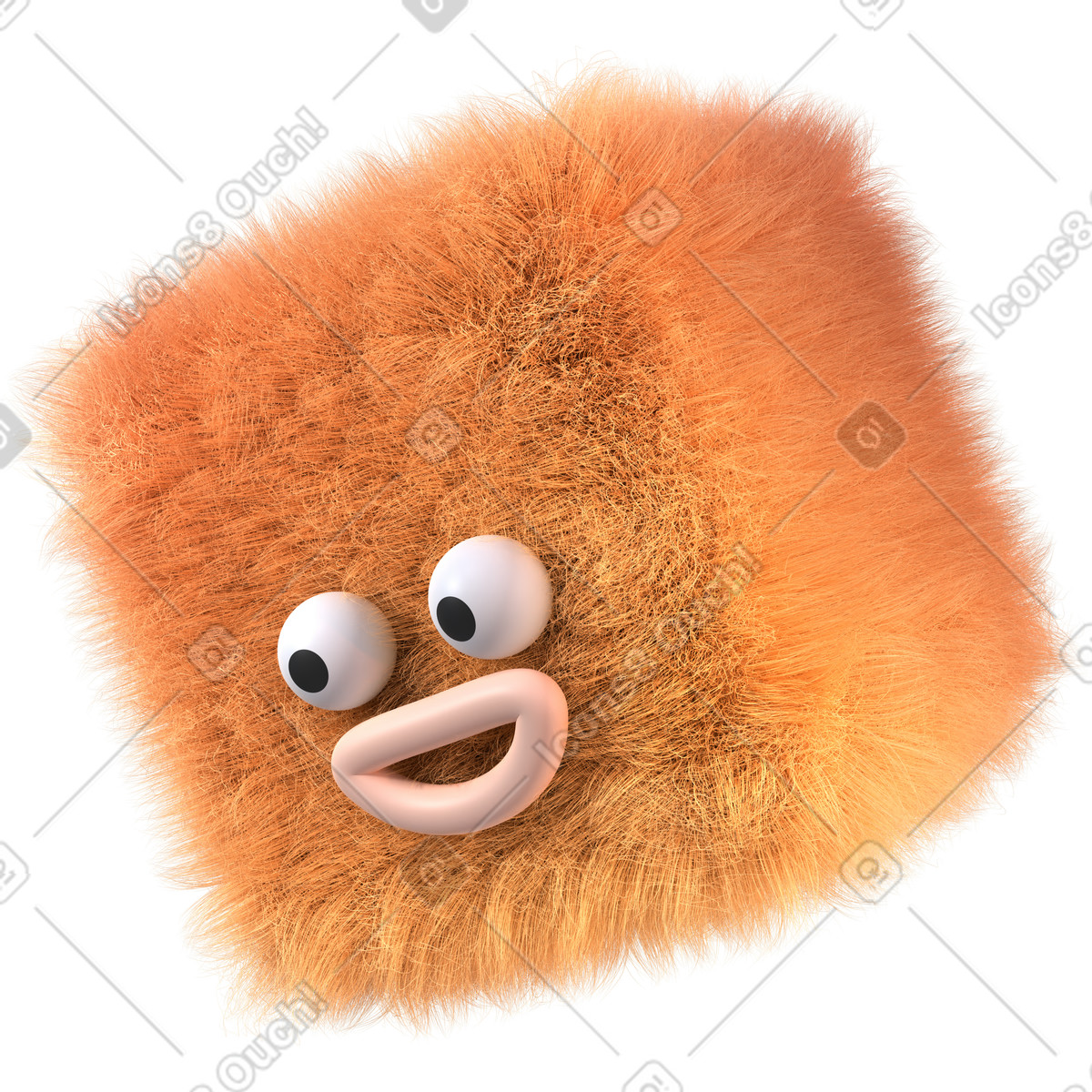 Ilustração de Figura abstrata pele cubo rosto em PNG e SVG