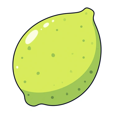 A macro shot of a lime with a focus on its skin texture. The lime's surface displays small, bumpy pores and a vibrant green color. The shot captures the subtle variations in shading and highlights that emphasize the fruit's freshness. Some droplets of water are clinging to the skin, adding a glistening effect. The background is softly blurred to keep attention on the lime's intricate details.