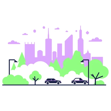 A misty morning in Beijing shows the city skyline partially obscured by fog. Skyscrapers loom in the background, their outlines softened by the dense mist. In the foreground, there are silhouettes of trees and street lamps emerging from the fog. A few cars are visible on the road, their headlights illuminated as they navigate through the hazy atmosphere. The faint outlines of traditional rooftops peek through the fog, adding to the urban landscape.