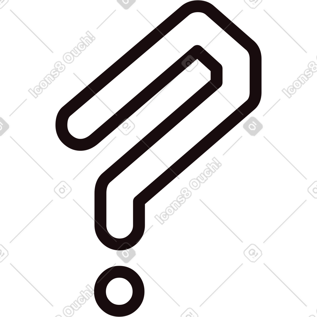 Fragezeichen-Illustration im Delight-Stil als Download in PNG, SVG