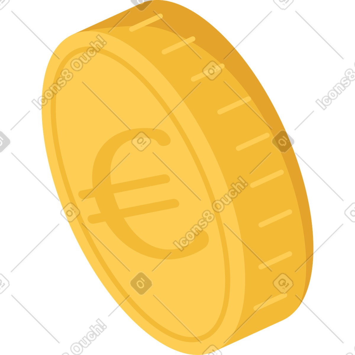 Euro illustrazione in stile Social scarica in PNG, SVG