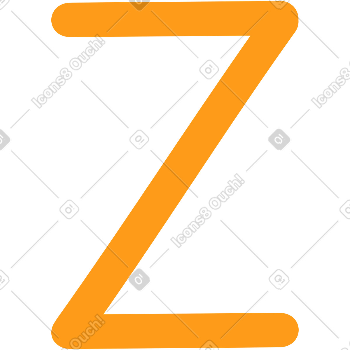 Z giallo illustrazione in stile Kingdom scarica in PNG, SVG