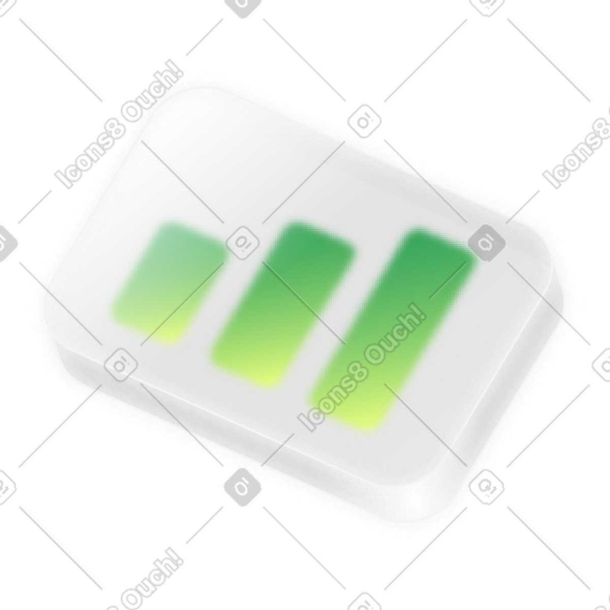 Graph chart on transparent plate illustration in Burst style download in PNG, SVG