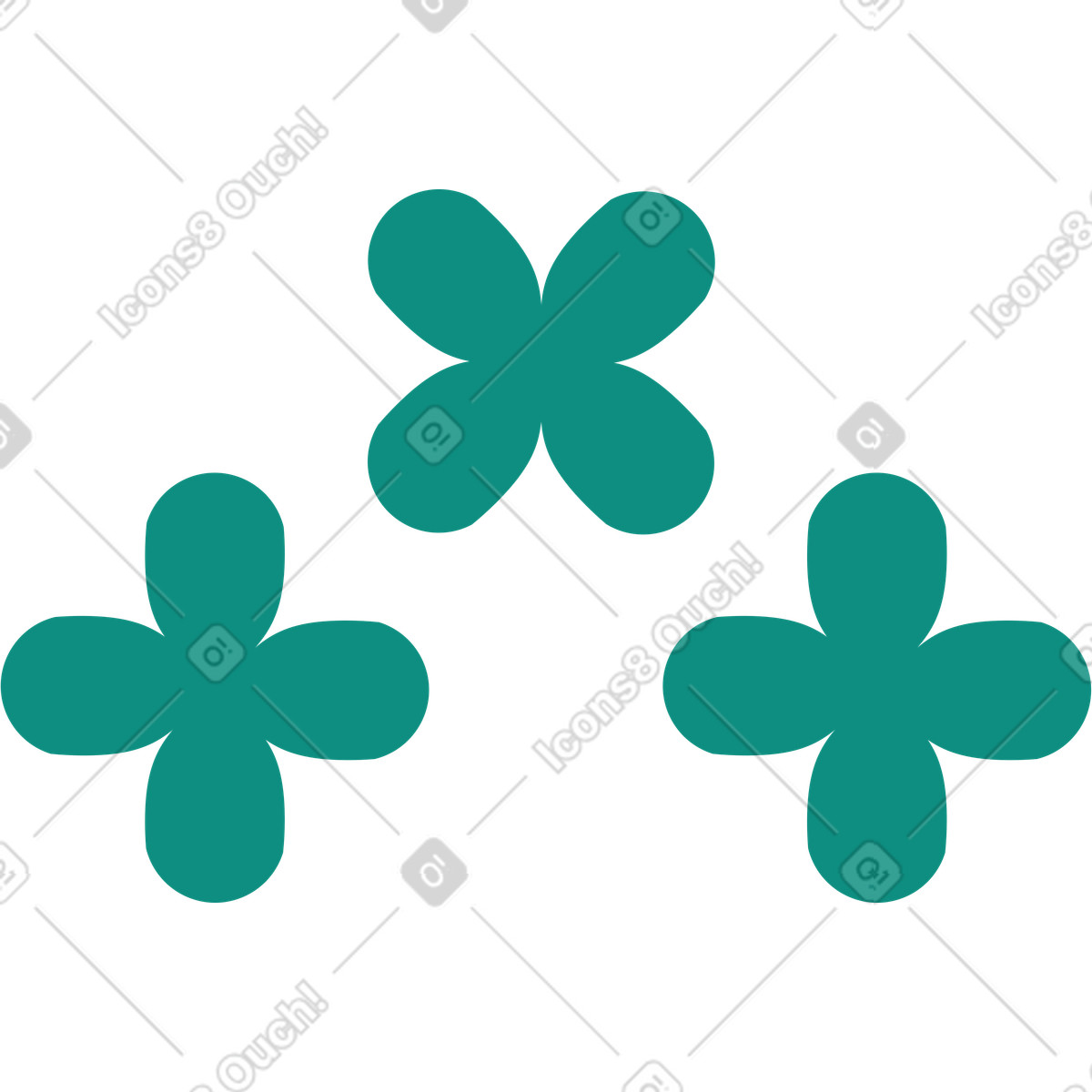 Polar スタイルの 花 のイラストをPNG、SVG形式でダウンロード
