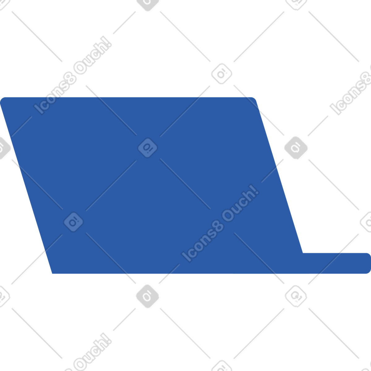 Ilustración Computadora portátil abierta en estilo Daily a descargar en PNG y SVG