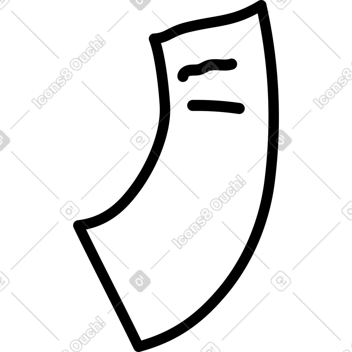 Foglio di carta illustrazione in stile Notes scarica in PNG, SVG