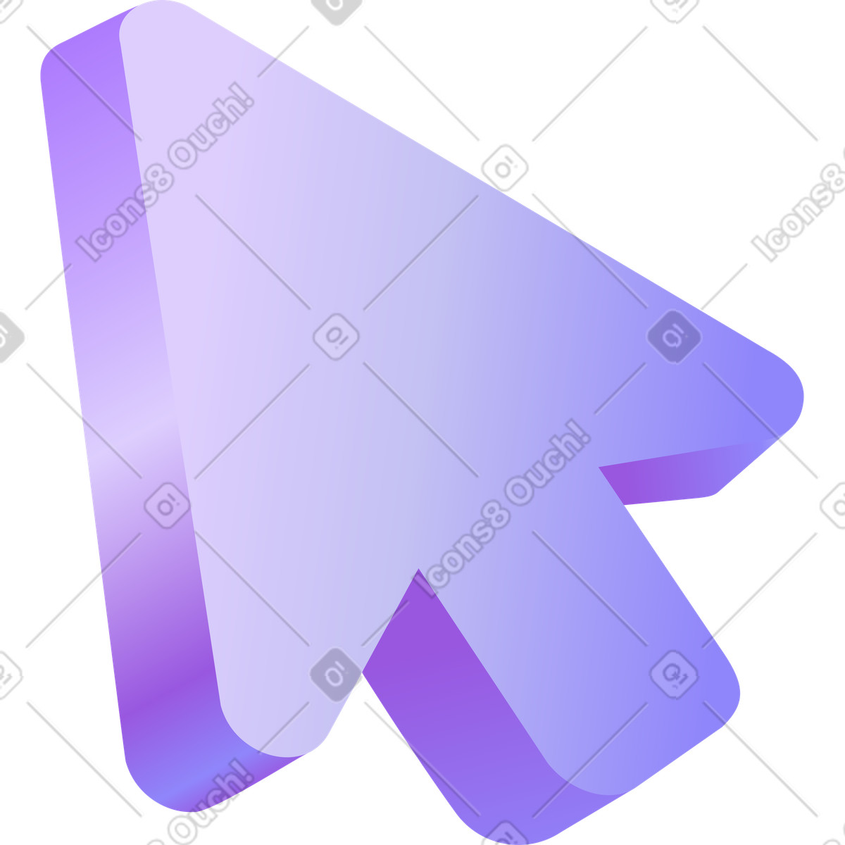 Ilustração de Seta do cursor em no estilo Hi-tech para baixar em PNG, SVG