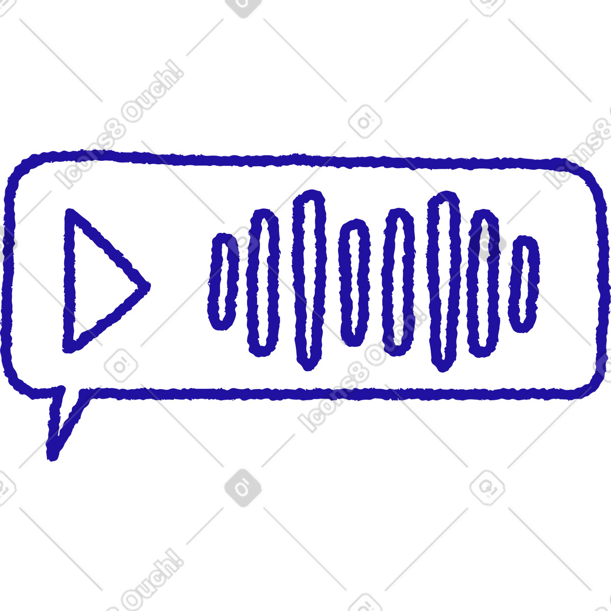 Ilustración Mensaje de voz en estilo Whimsy a descargar en PNG y SVG