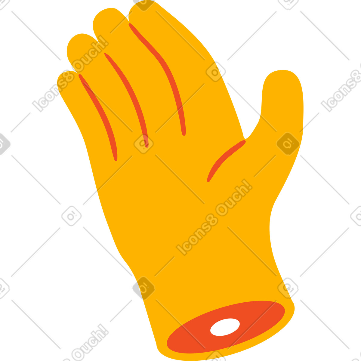 Ilustración Mano en estilo Flame a descargar en PNG y SVG