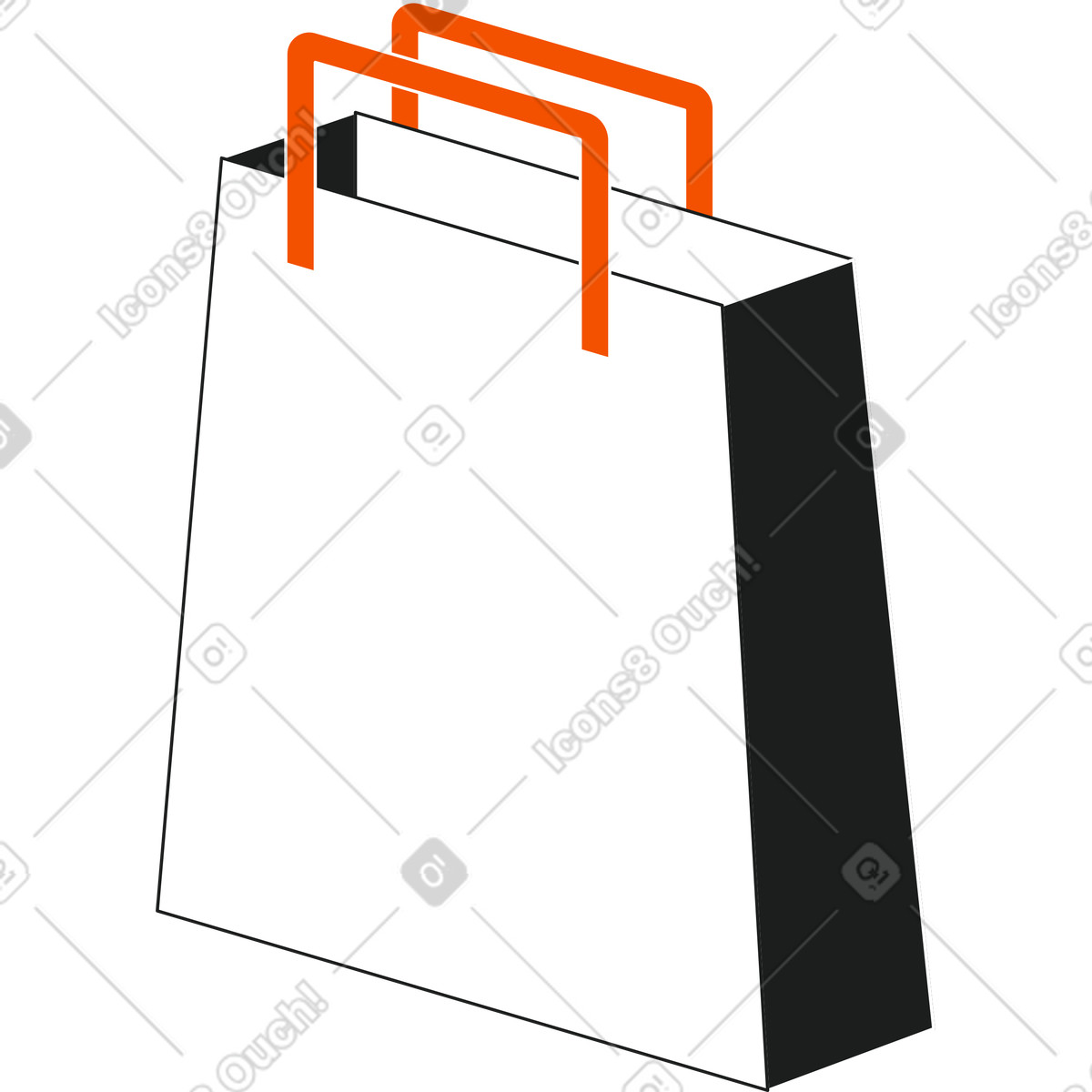 Illustration Sac de courses dans le style Strict à télécharger aux formats PNG, SVG
