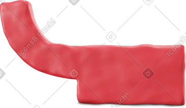붉은 천의 몸통 PNG, SVG