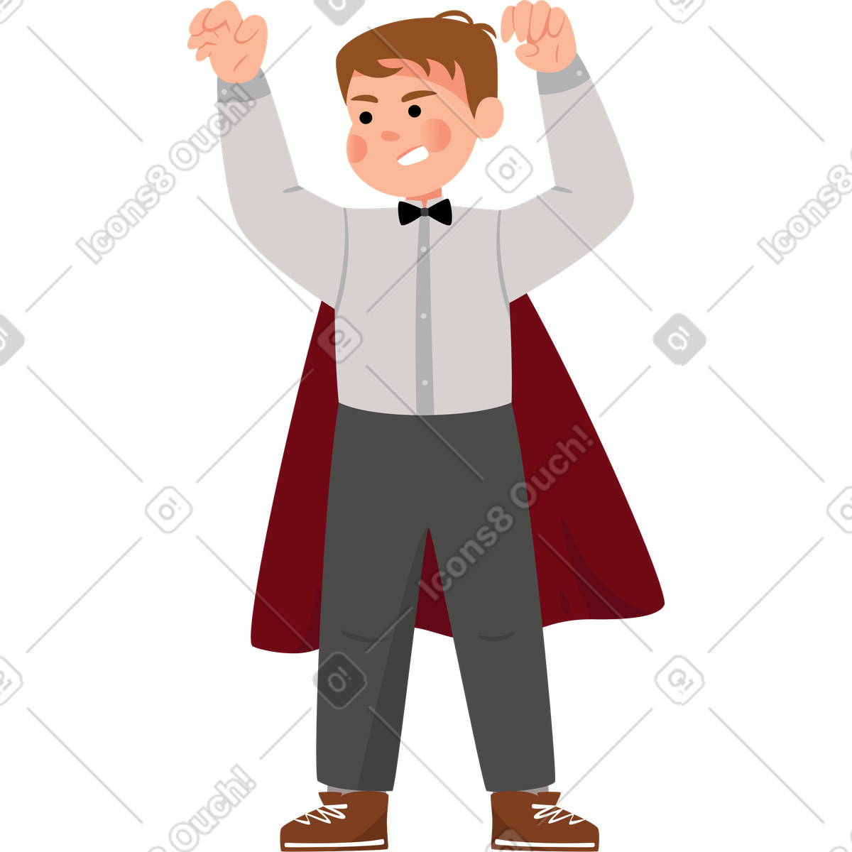 Illustration Garçon au cap dans le style Lagom à télécharger aux formats PNG, SVG