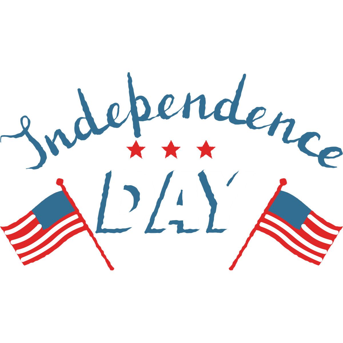 下载 Cherry 风格的 Independence day lettering 插画，支持 PNG、SVG 格式