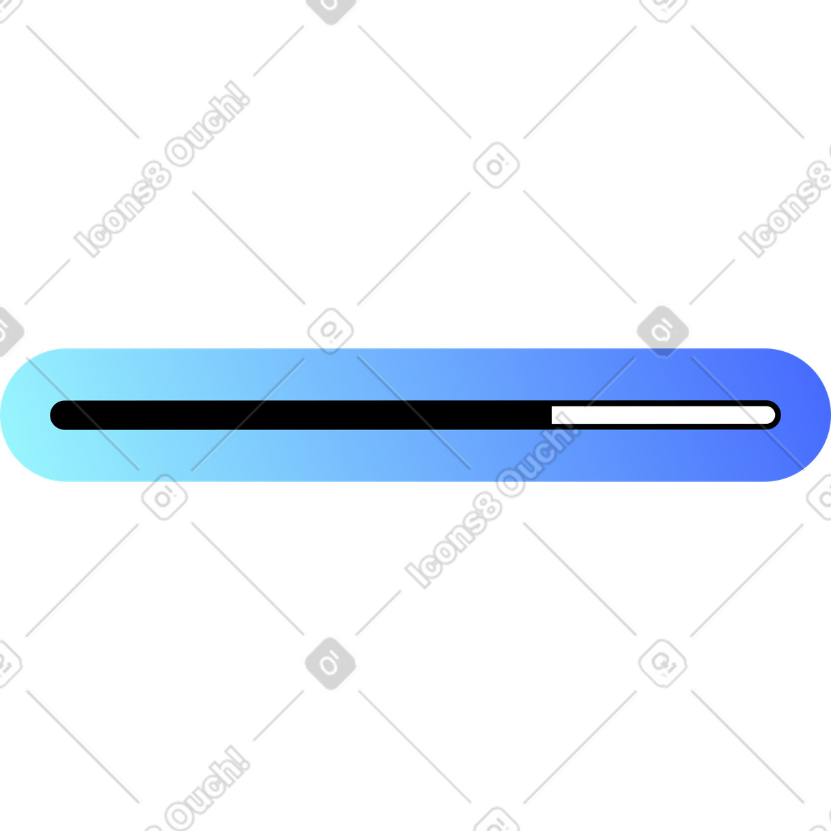 Progress bar illustration in PNG, SVG