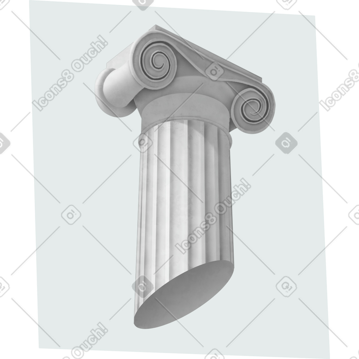 Column picture illustration in Props style download in PNG, SVG