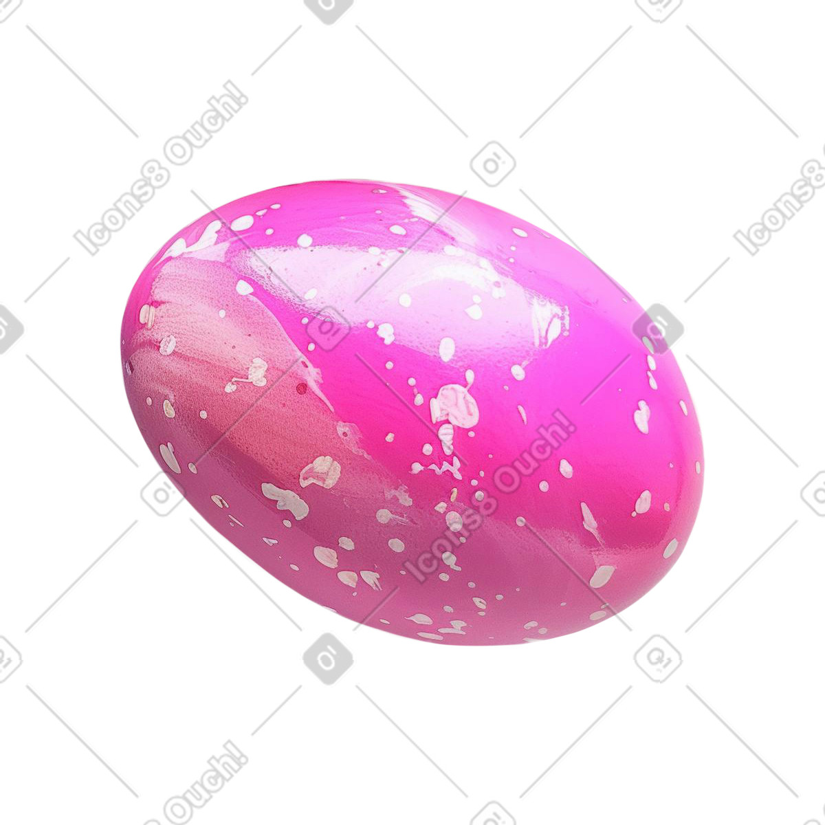 Pink egg illustration in Jumble style download in PNG, SVG