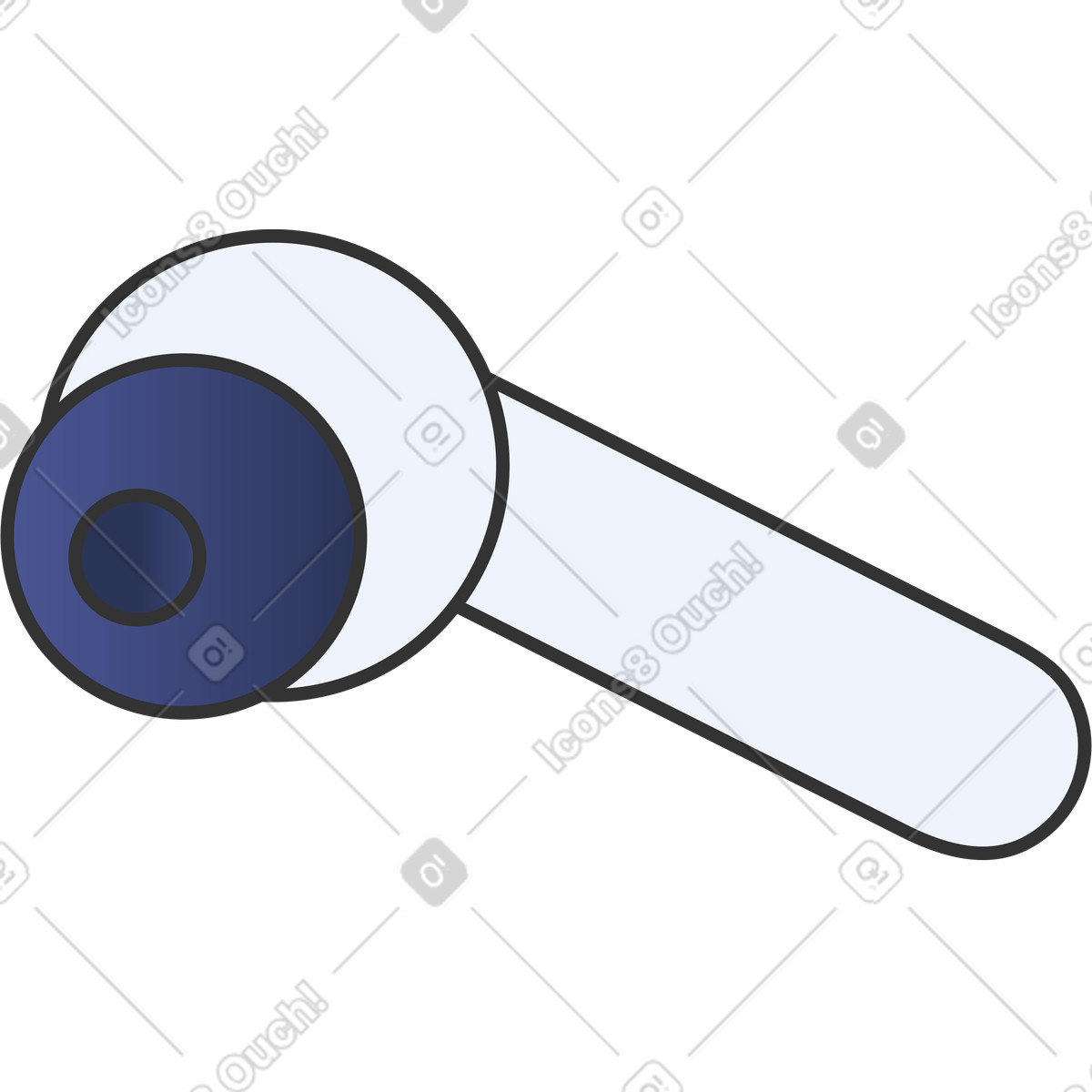 In-ear-kopfhörer-Illustration im Kit-Stil als Download in PNG, SVG
