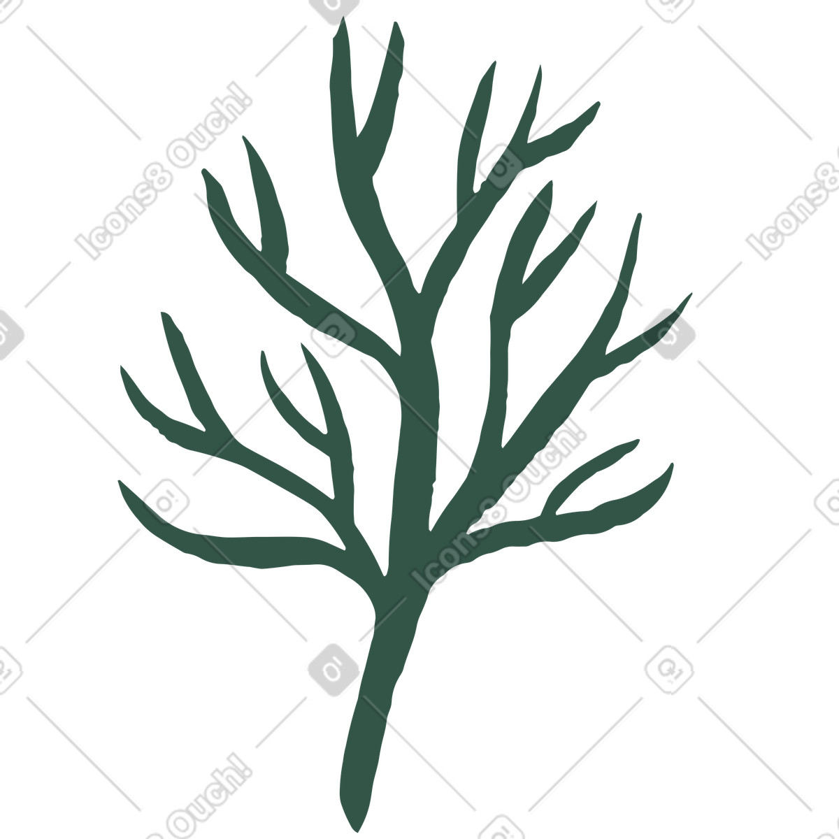 Illustration Arbre dans le style Scandi à télécharger aux formats PNG, SVG