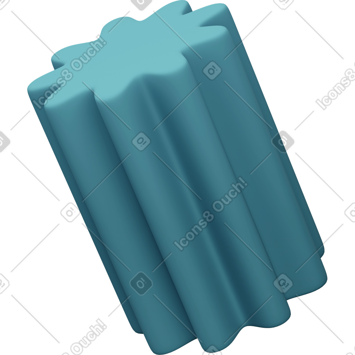 Ilustração de Flower tube em no estilo 3D Casual life para baixar em PNG, SVG
