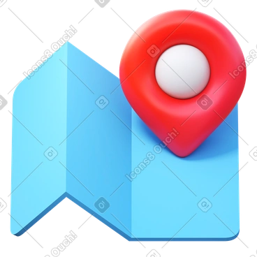 Empty map and location pin PNG, SVG