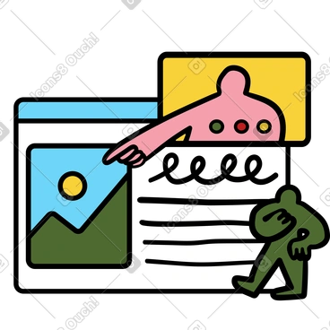 Wiggle Style Vector Illustrations in PNG and SVG