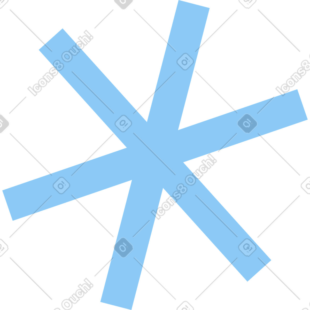Schneeflocke-Illustration im Vector-Stil als Download in PNG, SVG