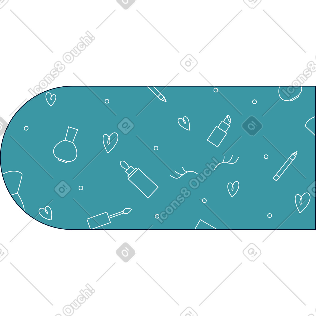 Teal スタイルの ピンクの背景の美しさ のイラストをPNG、SVG形式でダウンロード