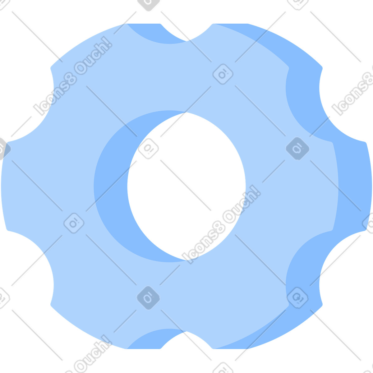 下载 Urban 风格的 深蓝色小齿轮 插画，支持 PNG、SVG 格式