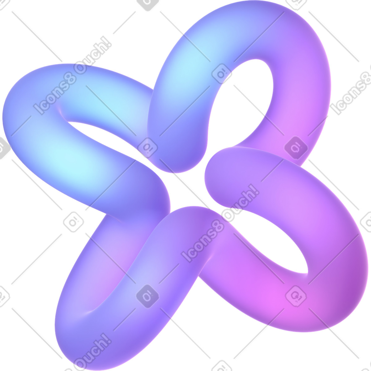 GIF, Lottie(JSON), AE 추상 나선형 밴드 그래디언트 로더 애니메이션 일러스트레이션